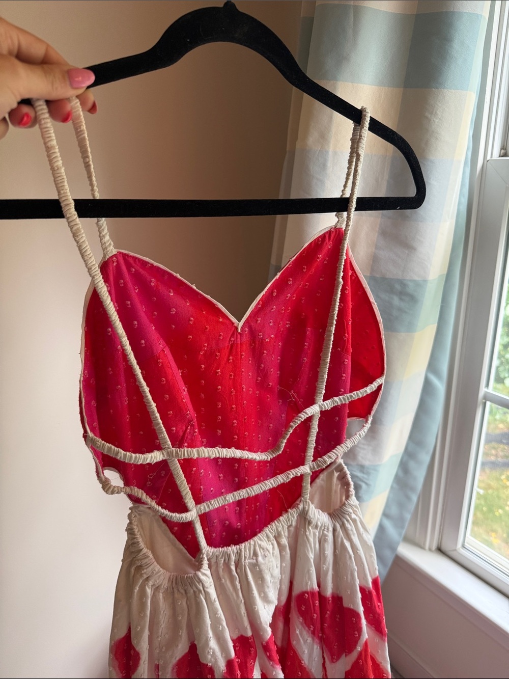 FARM Rio Red and White Heart-Print Maxi Dress - Picture 5 of 5